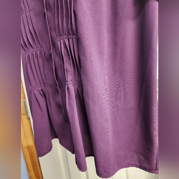 NWT Croft & Barrow XL Dark Purple Button down Dress Shirt - Picture 3 of 15